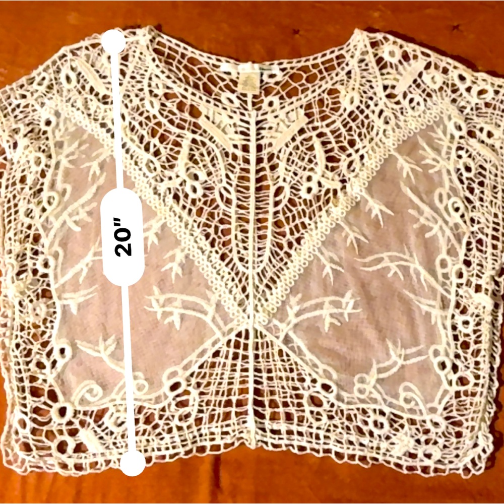Ellison Crochet & Embroidered Top &/Or Cover Up, Womens *One Size* - Picture 5 of 11